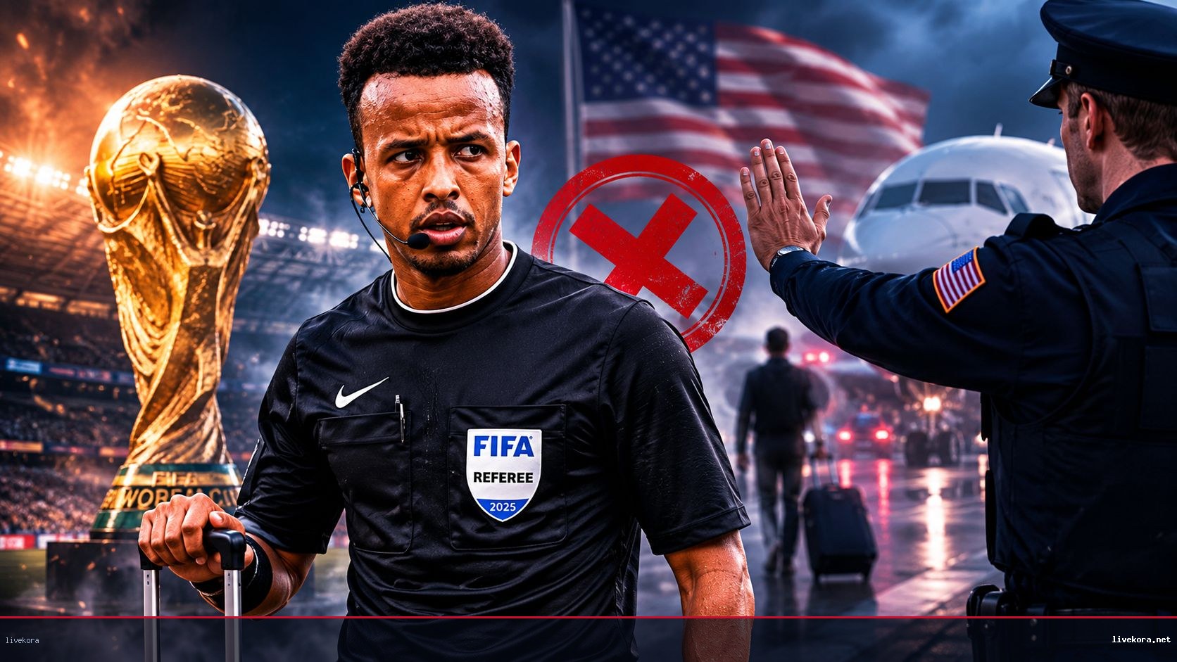 حكم صومالي يفقد فرصة المونديال بسبب قرار أمريكي