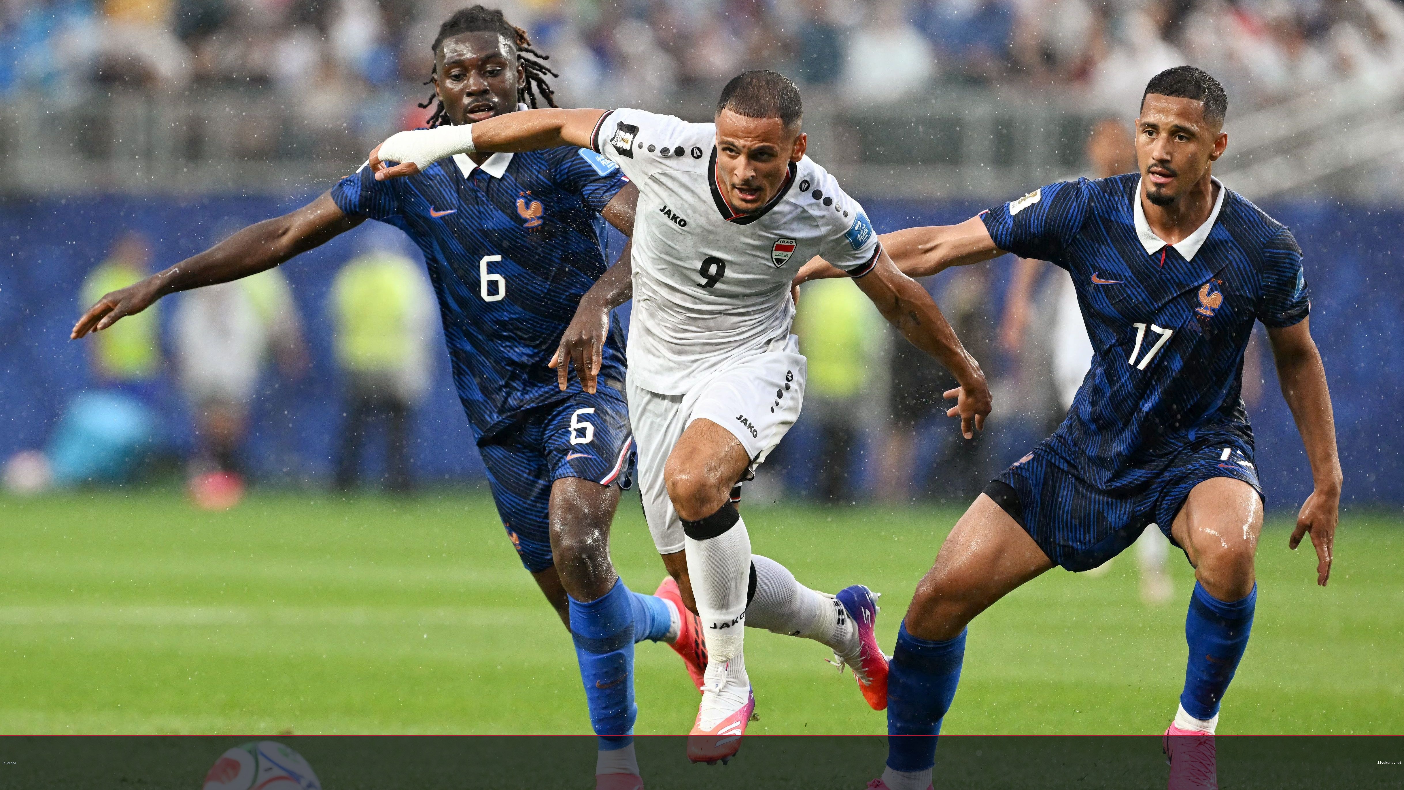 عاصفة رعدية توقف مباراة فرنسا والعراق في مونديال 2026