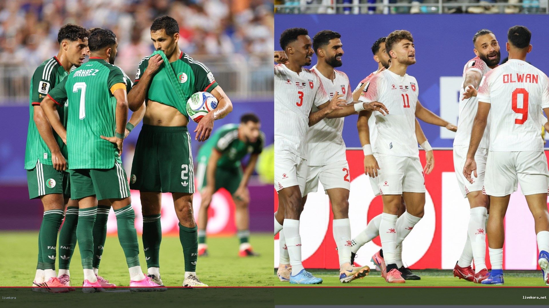 موعد مباراة الأردن والجزائر والقنوات الناقلة